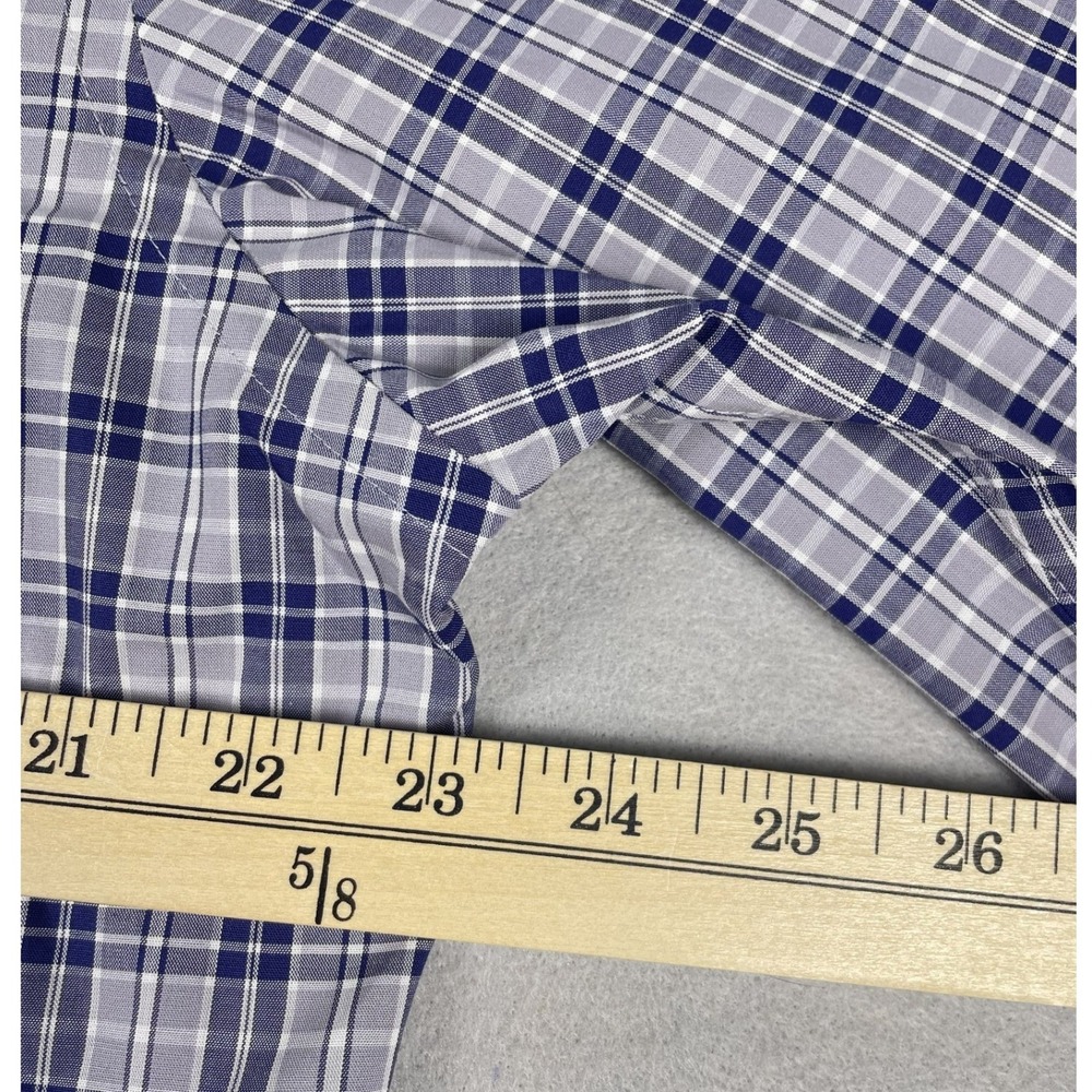 Jos. A. Bank Shirt Mens L Traveler Travel Tech Plaid Tailored Fit Stretch - Picture 6 of 9